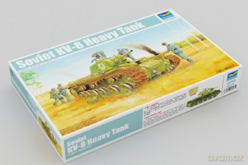 TRUMPETER Soviet KV8 Heavy Tank 1565 [MODELARSTWO]