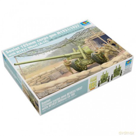 TRUMPETER Soviet 122mm Corps Gun M1931 02316 [MODELARSTWO]