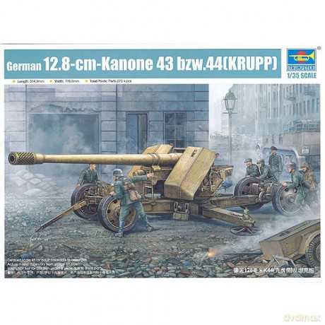 TRUMPETER German 128mm Pak44 (Krupp) 2317 [MODELARSTWO]