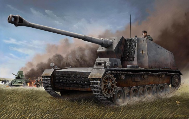 TRUMPETER German 12.8 cm Selbstfah. 350 [MODELARSTWO]