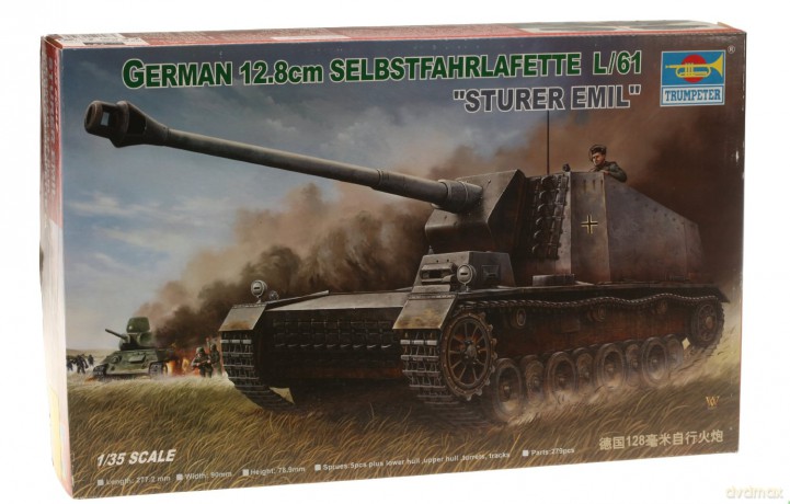 TRUMPETER German 12.8 cm Selbstfah. 350 [MODELARSTWO]