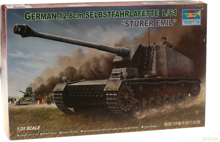 TRUMPETER German 12.8 cm Selbstfah. 350 [MODELARSTWO]