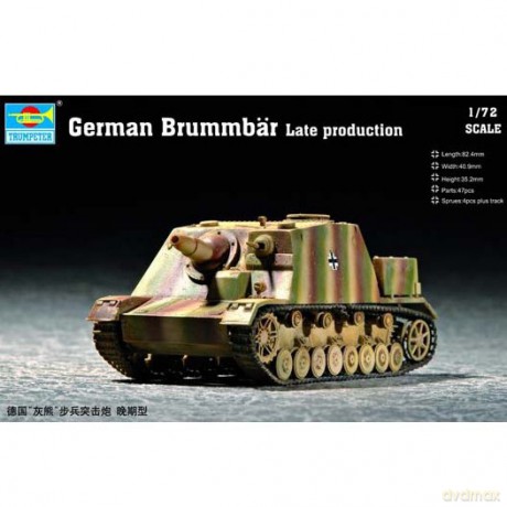 TRUMPETER German Brummbar Late 7212 [MODELARSTWO]