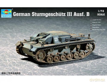 TRUMPETER Germany Sturmgeschutz III 7256 [MODELARSTWO]
