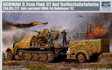 TRUMPETER Sd.Kfz 72 late w Flak 37 1526 [MODELARSTWO]