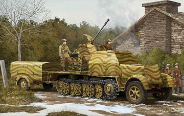 TRUMPETER Sd.Kfz 72 w Flak 43 1527 [MODELARSTWO]