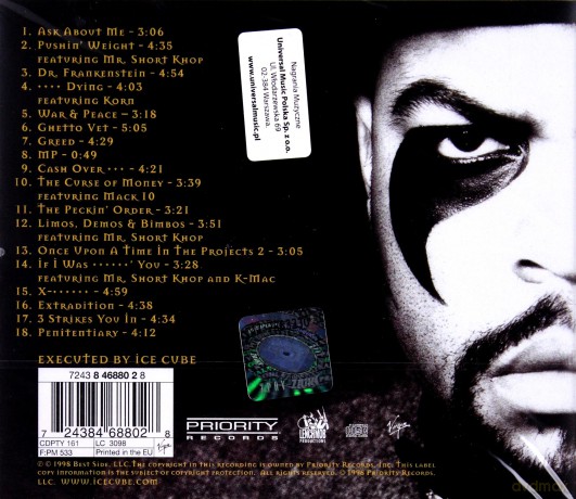 Ice Cube: War & Peace, Vol. 1 - The War Disc [CD]