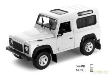 WELLY Land Rover Defender (silverwhite) 22498 [MODELARSTWO]