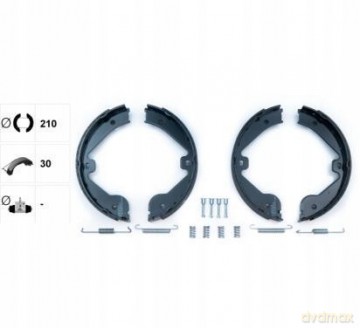 Zestaw szczęk hamulcowych Textar 91062400 Mercedes Audi Skoda VW Seat Rover Porsche