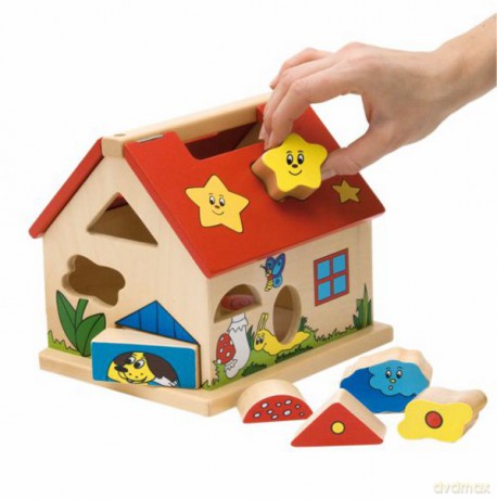 WOODYLAND Domek z kształtami 93012 [ZABAWKA]