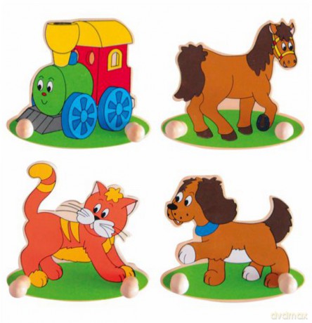 WOODYLAND Wieszak na ścianę 93039 [ZABAWKA]