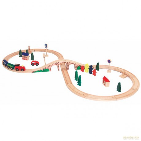 WOODYLAND Zest. Kolejka "8" 90814 [ZABAWKA]