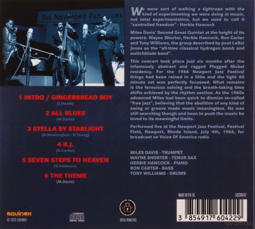 Miles Davis Quintet: Newport Jazz Festival. 1966 [CD]