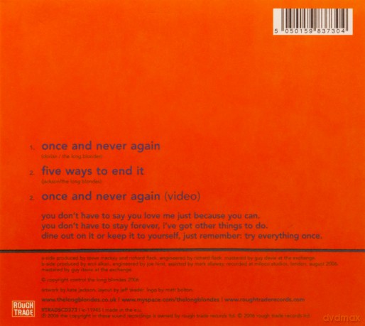 Long Blondes: Once And Never Again [CD]