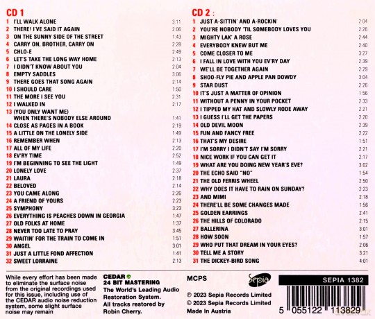 Perry Como: Sings Songs At The Supper Club [2CD]