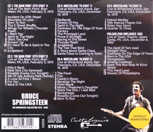 Bruce Springsteen: The Broadcast Collection 1975-1995 [5CD]