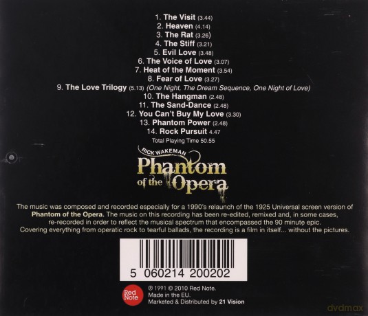 Rick Wakeman: The Phantom Of The Opera [CD]