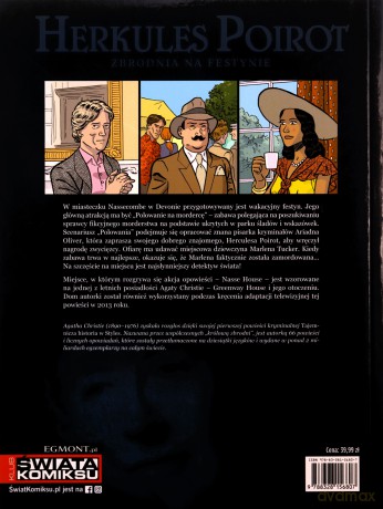 Agatha Christie Herkules Poirot Zbrodnia na festynie - Paweł Łapiński [KOMIKS]