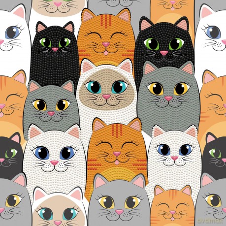 Diamond Dotz Box - Cat Clan