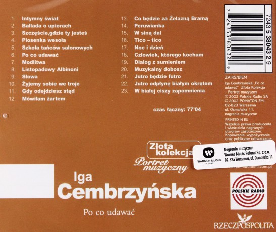 Iga Cembrzyńska: Złota Kolekcja - Portrety [CD]
