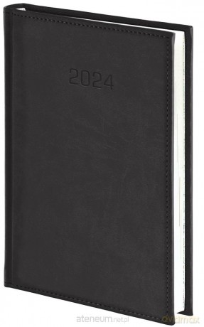 Kalendarz 2024 B5 Dzienny Vivella czarny [KALENDARZ]