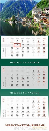 Kalendarz 2024 Trójdzielny Górskie Jezioro [KALENDARZ]