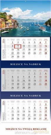 Kalendarz 2024 Trójdzielny Morze [KALENDARZ]
