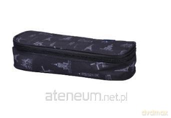 Piórnik z klapką czarny 24cm