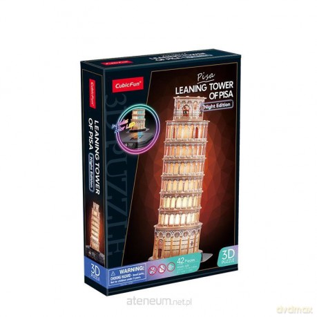 Puzzle 3D Krzywa wieża w Pizie LED [PUZZLE]