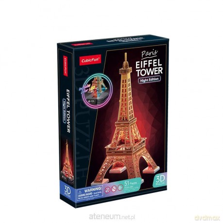 Puzzle 3D Wieża Eiffla LED [PUZZLE]
