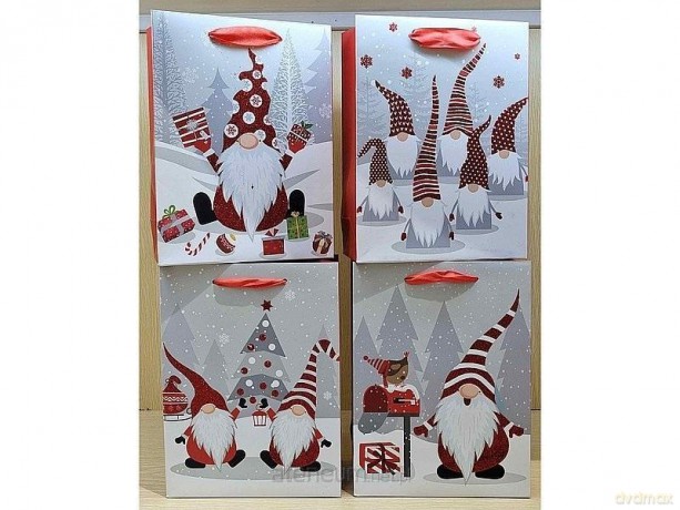 Torebka prezentowa z motywem świątecznym MIX