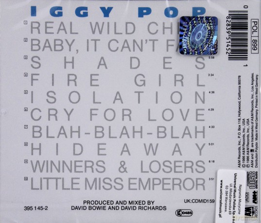 Iggy Pop: Blah,Blah,Blah [CD]