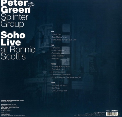 Peter Green Splinter Group: Soho Live At Ronnie Scott's [2xWinyl]