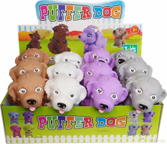 Figurka Piesek gniotek mix kolorów display 12 sztuk [FIGURKA]
