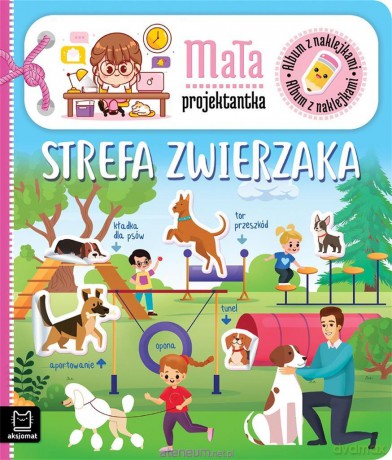 Album z naklejkami. Mała projektantka - Agnieszka Bator [KSIĄŻKA]