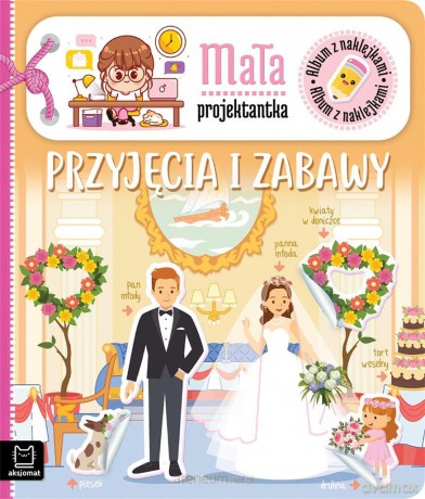 Album z naklejkami. Mała projektantka - Agnieszka Bator [KSIĄŻKA]