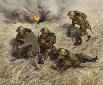 ZVEZDA British Machinegun wCrew 6167 [MODELARSTWO]