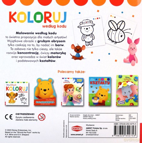 Disney Maluch. Koloruj według kodu [KSIĄŻKA]