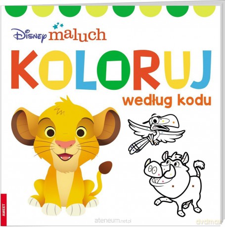 Disney Maluch. Koloruj według kodu [KSIĄŻKA]