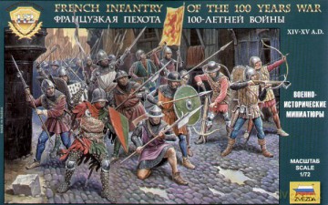 ZVEZDA French Infantry 100 Years War 8053 [MODELARSTWO]