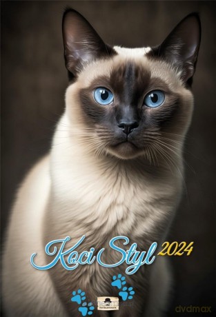Kalendarz 2024 A3 ścienny Koci styl [KALENDARZ]