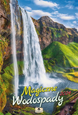 Kalendarz 2024 A3 ścienny Magiczne Wodospady [KALENDARZ]