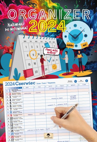 Kalendarz 2024 A3 ścienny Organizer [KALENDARZ]