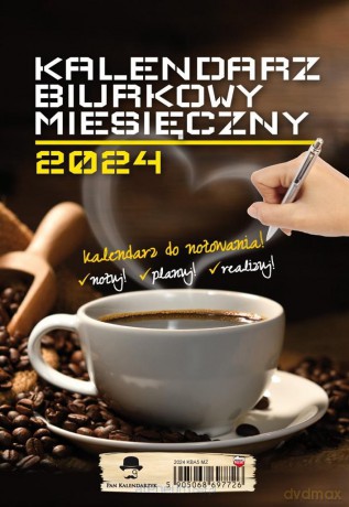 Kalendarz 2024 A5 biurkowy pionowy miesięczny [KALENDARZ]