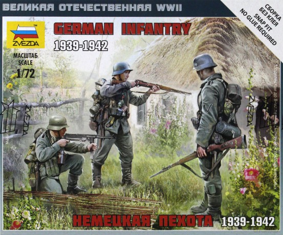 ZVEZDA German Infantry Eastern Front 6105 [MODELARSTWO]