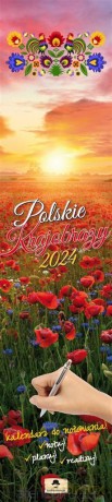 Kalendarz 2024 paskowy wąski Polskie krajobrazy [KALENDARZ]