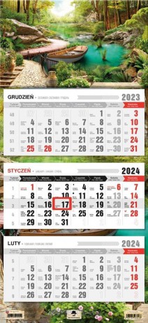 Kalendarz 2024 trójdzielny Romantico [KALENDARZ]