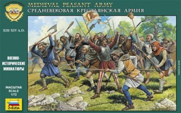 ZVEZDA Medieval Peasant Army XIIIXV C. 8059 [MODELARSTWO]