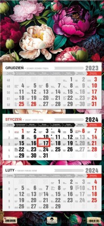 Kalendarz 2024 trójdzielny Vintage [KALENDARZ]