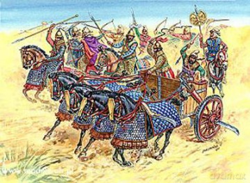 ZVEZDA Persian Chariot and Kavaly 8008 [MODELARSTWO]